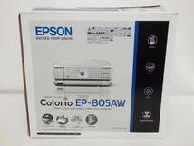 099D503D♪ EPSON エプソン EP-805AW プリンター 複合機 インクジェットプリンター カラリオ 通電確認のみ_画像1