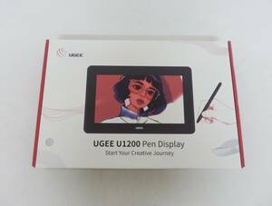 099C904D◆UGEE 液タブ 液晶ペンタブレット U1200 豪華版 11.9インチ 充電不要ペン 8192レベル筆圧 1920×1080P 中古 動作OK