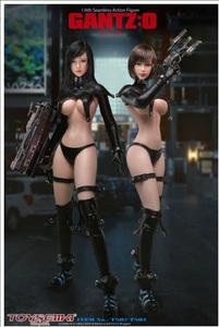 062H823D◆トイセイキ TOYSEIKI GANTZ：O レイカ＆山咲杏 1/6シームレスアクションフィギュア ガンツ：オー