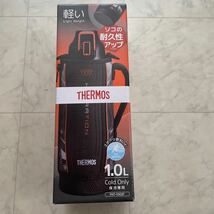 新品　真空断熱スポーツボトル 水筒 保冷専用 THERMOS サーモス 1.0Ｌ　ブラックバレンシア_画像1