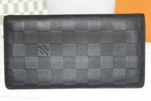 ☆美品☆LOUISVUITTON ルイヴィトン ダミエ アンフィニ ポルトフォイユ ブラザ 折り長財布 レザー ブラック Louis Vuitton_画像2