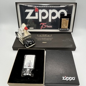 【K-11】レア　未使用　ZIPPO　ZIPPOCAR　ジッポカー　75周年　ナンバープレート　60th Anniversary　卓上　オイルライター　現状品　　