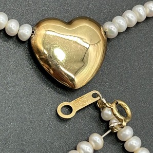【Y-16】 真珠 パール K18 750 14/20刻印 ネックレス ベビーパール 18金 アクセサリー ２本 おまとめ の画像3