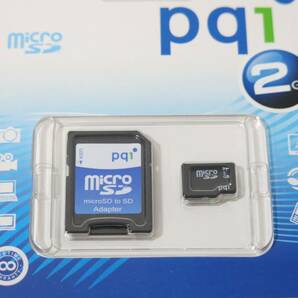 ◇PQI microSD 2GB SDアダプター付き 2枚セット 新品/即決◇2C166の画像2