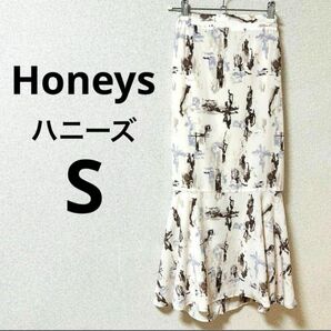 ロングスカート　マーメイドスカート　Honeys ハニーズ　春スカート