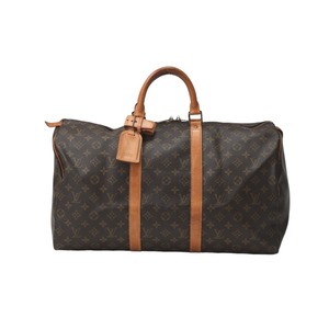 ルイヴィトン ボストンバッグ M41426 旅行かばん モノグラム キーポル50 LOUIS VUITTON ブラウン ユニセックス 中古