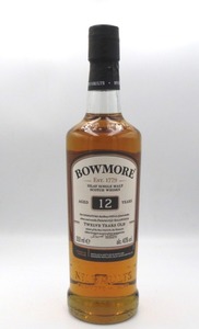 ☆K76277:BOWMORE 12年 ハーフボトル スコッチウイスキー 350ml 40% 未開封 同梱不可