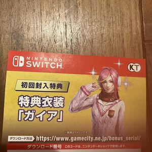 Switch 無双OROCHI3 Ultimate 初回封入特典 特典衣装ガイア コード通知のみ