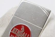  【未使用】 ZIPPO ジッポー KENDALL ケンドール オイルライター 2001年製 木製ケース付 シリアルナンバー有り 限定 MOTOR OIL _画像8