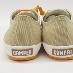  【未使用】 CAMPER カンペール ペウランブラ スニーカー 21897-078 #38 約24cm ベージュ イエロー PEU RUMBLA ペウ ランブラ レディースの画像5