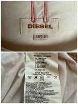 DIESEL ディーゼル　半袖Tシャツ　プリント　ロゴ刺繍　コットン　Sサイズ　【AY1653】_画像8