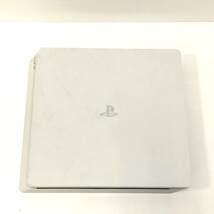 【1円～】PlayStation4 CUH-2100AB02 グレイシャーホワイト 500GB プレステ4 コントローラ付 SONY PS4 白色【中古品】_画像2