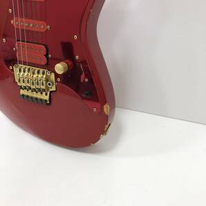 【1円～】FERNANDES フェルナンデス エレキギター FRT-5PRO-TRS 現状品 赤 RED レッド メタリック ジャンク ソフトケース付き【中古品】の画像6