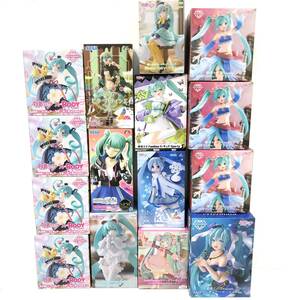 【1円～】初音ミク プライズフィギュア 15個セット AMP+ Luminasta Exc∞d ぬーすと プロセカ 雪ミクなど【中古品】