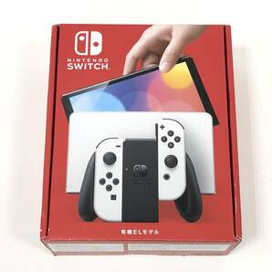 【1円～】Nintendo Switch 有機ELモデル ホワイト 美品 動作確認済 ニンテンドースイッチ本体 箱,付属品あり 任天堂ゲーム機【中古品】の画像1