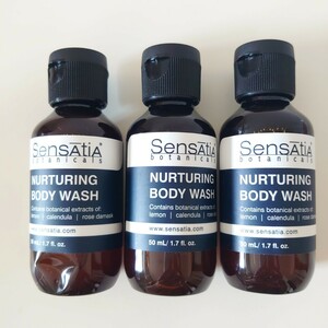 ３本セット 新品 Sensatia 未使用 センセイシャナチュラリング ボタニカル ボディウォッシュ 50mlインドネシア バリ　オーガニック SPA