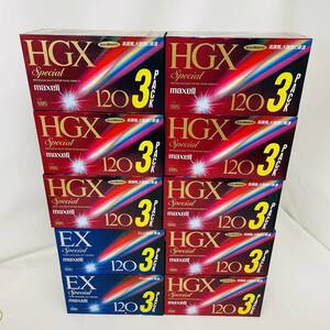 【未使用品】3巻×10個 セット VHS ビデオテープ maxell ※2400010381096