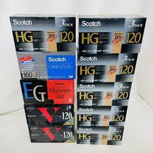 【未使用品】3巻×10個 セット VHS ビデオテープ Scotch / SONY ※2400010381089