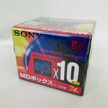 10枚セット MDボックスケース付 SONY MDW-74B MD ミニディスク ※ 2400010381676_画像1