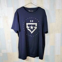 409 アンダーアーマー　半袖Ｔシャツ　L／G　NAVY_画像1