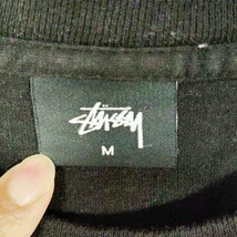 412 stussy　 半袖 Tシャツ　Ｍ プリントTシャツ　 ブラック　_画像4