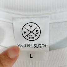 416 YOUTHFUL SURF　半袖Ｔシャツ　Ｌ　プリント ホワイト_画像5