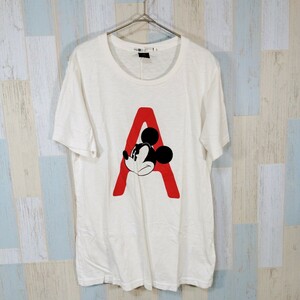 417 UNIQLO　アンダーカバーコラボ　Ｔシャツ　ミッキー　Ｌ　プリントTシャツ 白