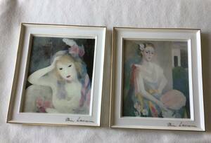 Art hand Auction [예쁜상품] 마리로랑생 2종세트 ★ 세라믹페인팅/벽걸이/장식품, 삽화, 그림, 다른 사람