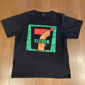 ●セブンイレブン■Tシャツ ◆ブラック◎サイズM◆ユニセックス