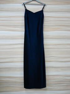 1009[ Honshu only free shipping ]JAYRO Gyro One-piece camisole One-piece velour material navy blue color M size 