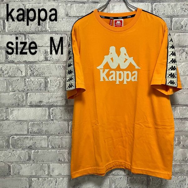 【kappa】カッパ Tシャツ Mサイズ お洒落 ビックロゴ