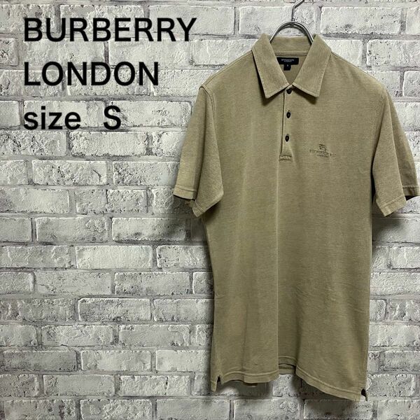 人気【BURBERRY LONDON】バーバリー 半袖ポロシャツ お洒落 美品