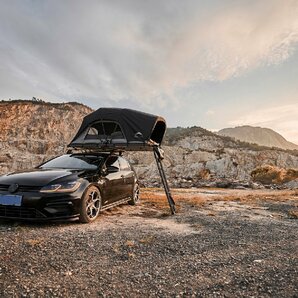 訳あり ルーフテント 車上テント カールーフテント 天窓 車上泊 はしご付 キャンプ 折りたたみ収納可 S391 残1【福山通運営業所止め】の画像5