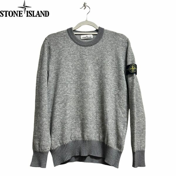 STONE ISLAND ARPACA WOOL SWEATER ストーンアイランド　アルパカ　ウール　ニットセーター　グレー