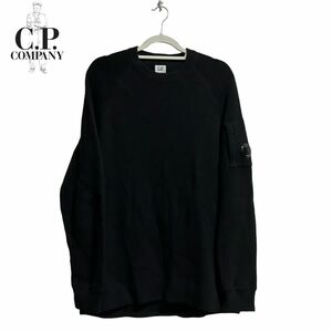 C.P. COMPANY Cotton CrewNeck Knit 50 シーピーカンパニー コットンクルーネックニット　ブラック