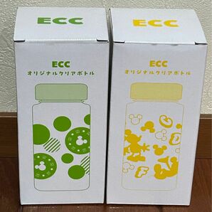 ECC オリジナルクリアボトル　2本セット　ディズニー　ミッキー 