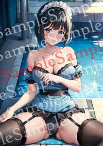 yu585 女神のカフェテラス 小野白菊 同人 ポスター A4 オリジナル アニメ anime 美女 高品質 イラストアート 美少女 セクシー 