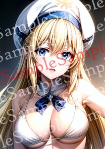 yu317 ゴブリンスレイヤー 女神官 同人 ポスター A4 オリジナル アニメ anime 美女 高品質 イラストアート 美少女 セクシー