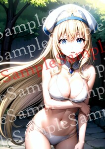 yu318 ゴブリンスレイヤー 女神官 同人 ポスター A4 オリジナル アニメ anime 美女 高品質 イラストアート 美少女 セクシー