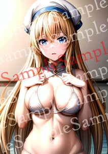 yu320 ゴブリンスレイヤー 女神官 同人 ポスター A4 オリジナル アニメ anime 美女 高品質 イラストアート 美少女 セクシー