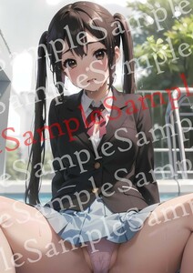 yu713 けいおん！ 中野梓 同人 ポスター A4 オリジナル アニメ anime 美女 高品質 イラストアート 美少女 セクシー グラビア