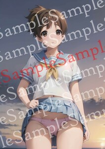 yu725 けいおん！ 平沢憂 同人 ポスター A4 オリジナル アニメ anime 美女 高品質 イラストアート 美少女 セクシー グラビア 