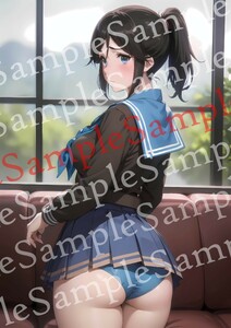 yu771 リズと青い鳥 傘木希美 同人 ポスター A4 オリジナル アニメ anime 美女 高品質 イラストアート グラビア セクシー 美少女 JK