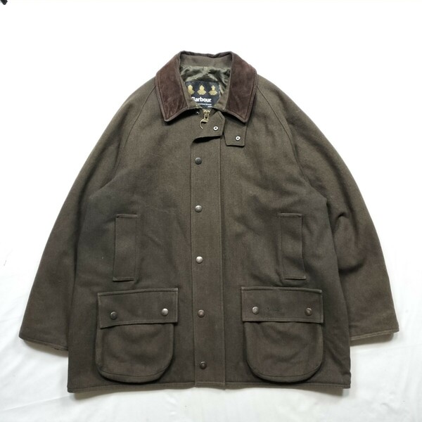 00s Barbour wool beaufort　オリーブ　XL バブアー　ウール　ビューフォート