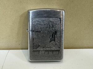 ●C ZIPPO ジッポ オイルライター シルバー色 Zippo 喫煙具 自由の女神 船 ※火花のみ確認