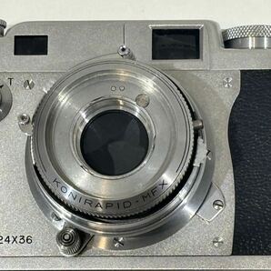 ☆コニカ KONICA IIA Hexanon 48mm F2 レンジファインダー レトロ 動作未確認の画像2