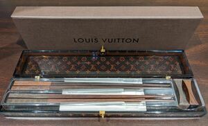 ☆【美品】ルイヴィトン LOUIS VUITTON ペア はし 箸 箸置き モノグラム チョップスティックセット 箱付き