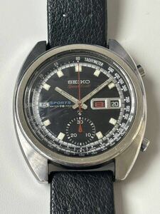 ★セイコー 5スポーツ スピードタイマー シングルクロノ SS 自動巻 アンティーク ヴィンテージ SEIKO 1970年頃 6139-6011 Cal.6139A 