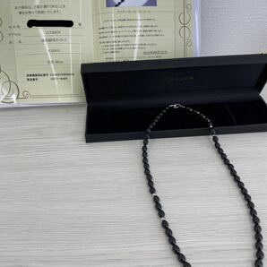 ★ 遠赤磁気 ネックレス k18 WG 全長 48cm ブリリアンス インターナショナル ジャパン 保証書付き 箱付の画像2