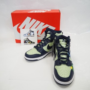 Th521461 ナイキ 靴 スニーカー Dunk High Pistachio and Midnight Navy ダンクハイ DQ7575-300 マルチカラー 27.5cm NIKE 未使用